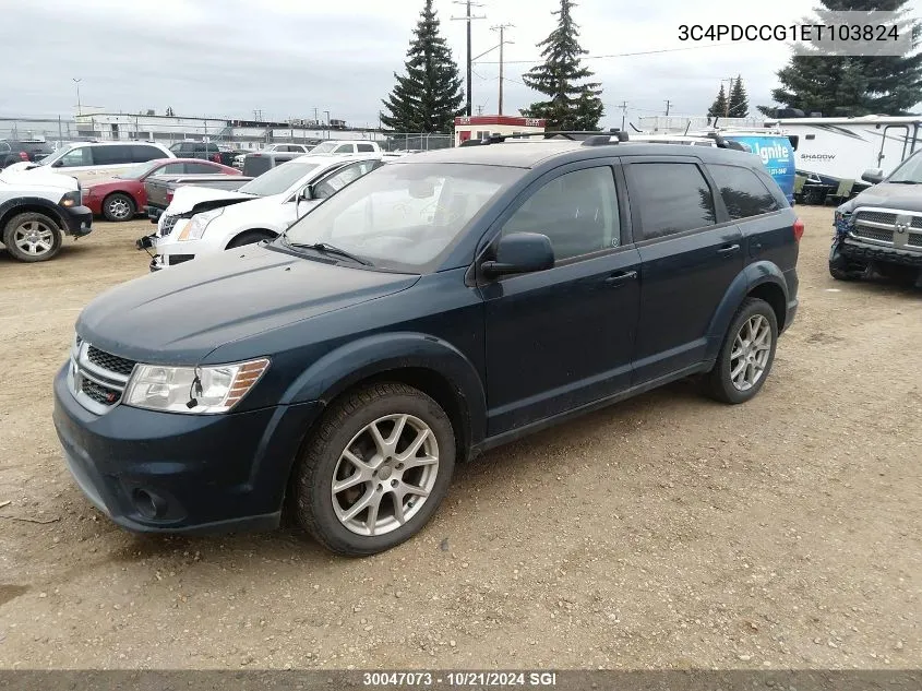 3C4PDCCG1ET103824 2014 Dodge Journey Sxt