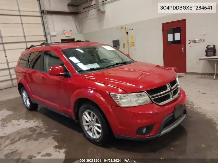 3C4PDDBGXET284641 2014 Dodge Journey Sxt