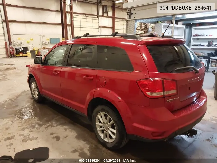 3C4PDDBGXET284641 2014 Dodge Journey Sxt