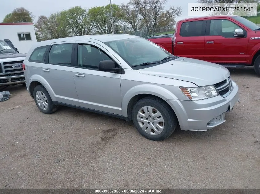 2014 Dodge Journey American Value Pkg VIN: 3C4PDCABXET281545 Lot: 39337953