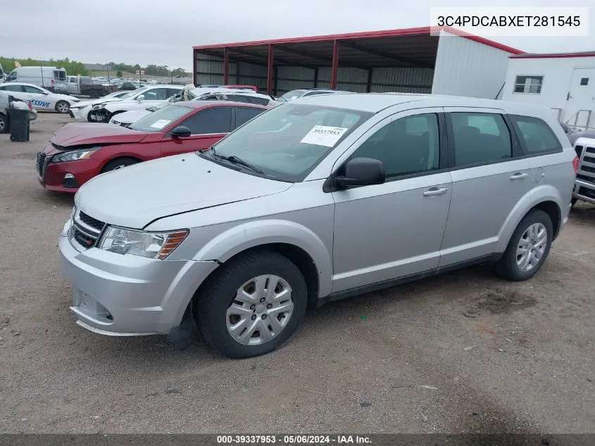 2014 Dodge Journey American Value Pkg VIN: 3C4PDCABXET281545 Lot: 39337953