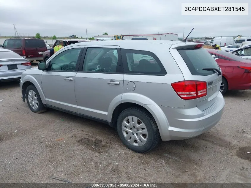 2014 Dodge Journey American Value Pkg VIN: 3C4PDCABXET281545 Lot: 39337953