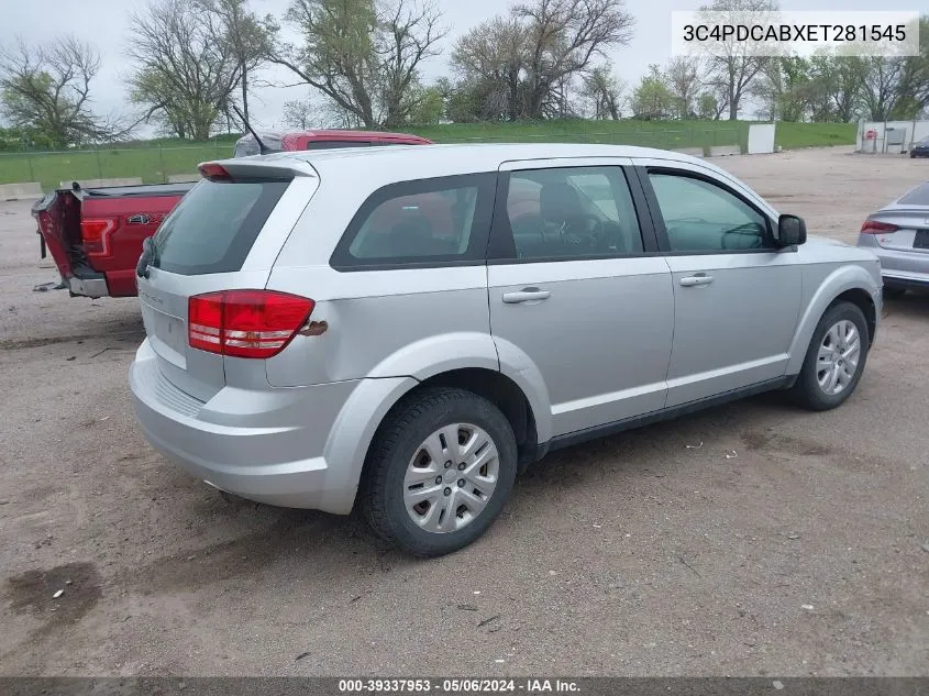 2014 Dodge Journey American Value Pkg VIN: 3C4PDCABXET281545 Lot: 39337953