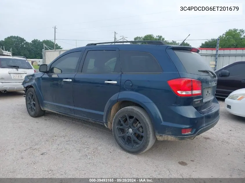 2014 Dodge Journey Limited VIN: 3C4PDCDG6ET201679 Lot: 39493185