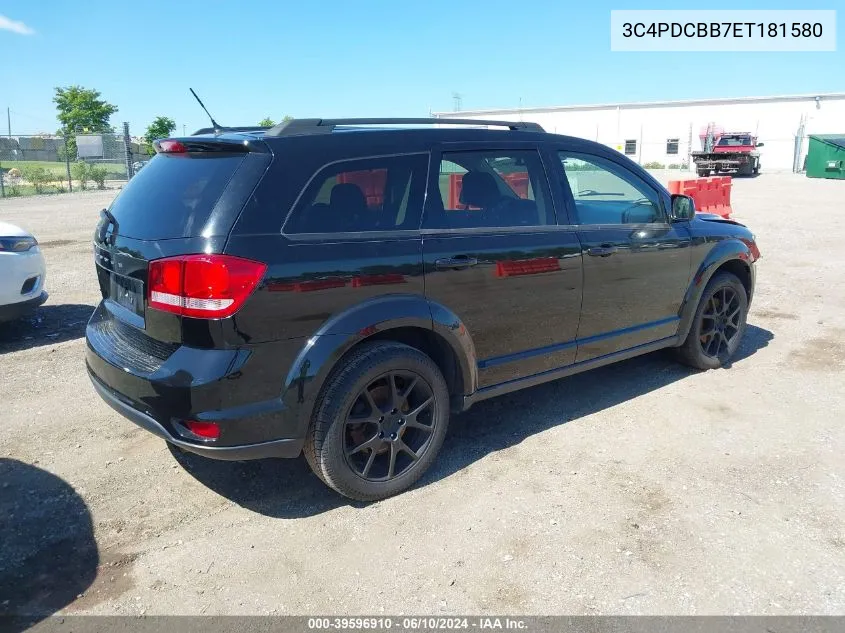 2014 Dodge Journey Sxt VIN: 3C4PDCBB7ET181580 Lot: 40565552