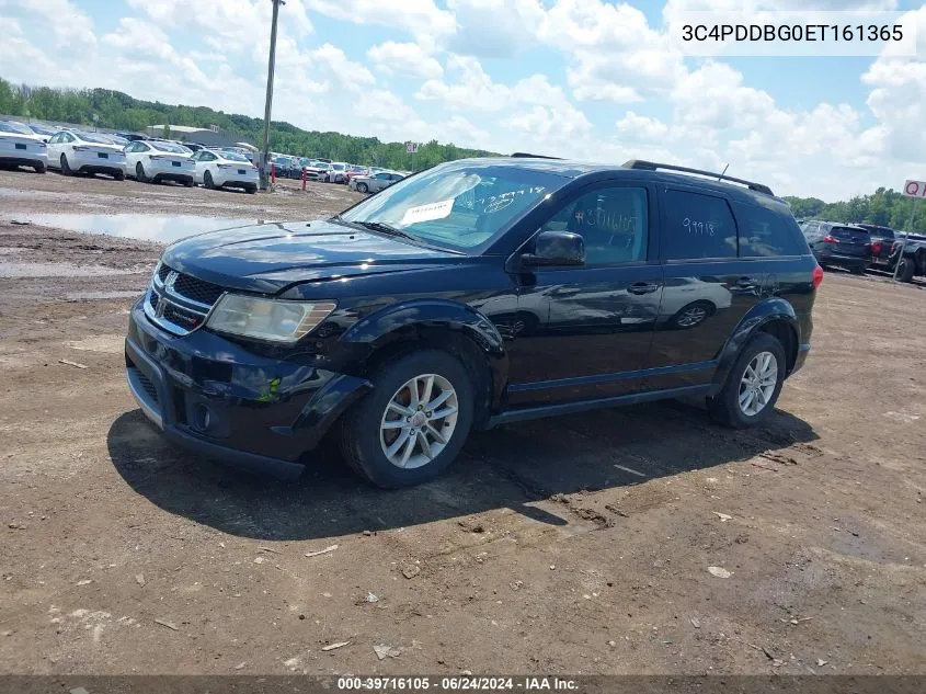 2014 Dodge Journey Sxt VIN: 3C4PDDBG0ET161365 Lot: 39716105