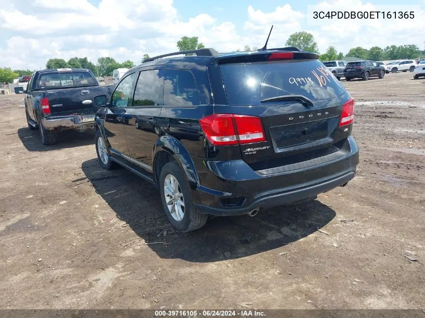 2014 Dodge Journey Sxt VIN: 3C4PDDBG0ET161365 Lot: 39716105