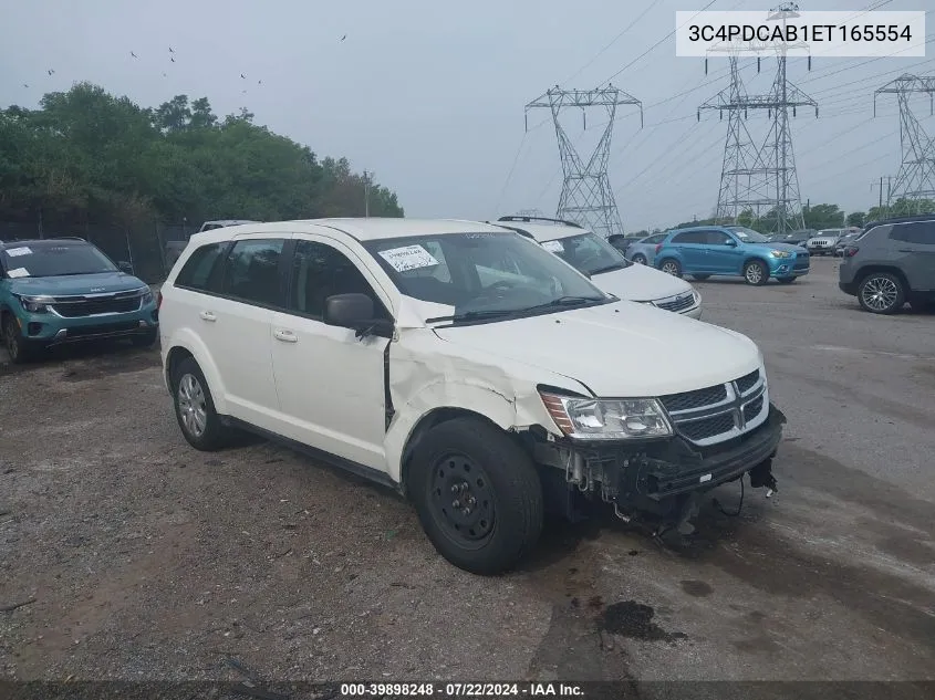 2014 Dodge Journey American Value Pkg VIN: 3C4PDCAB1ET165554 Lot: 39898248