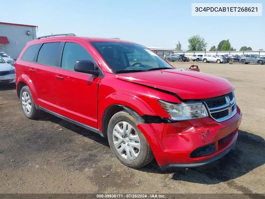 2014 Dodge Journey Se VIN: 3C4PDCAB1ET268621 Lot: 39936171