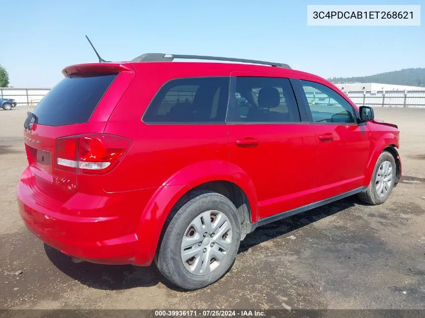 2014 Dodge Journey Se VIN: 3C4PDCAB1ET268621 Lot: 39936171