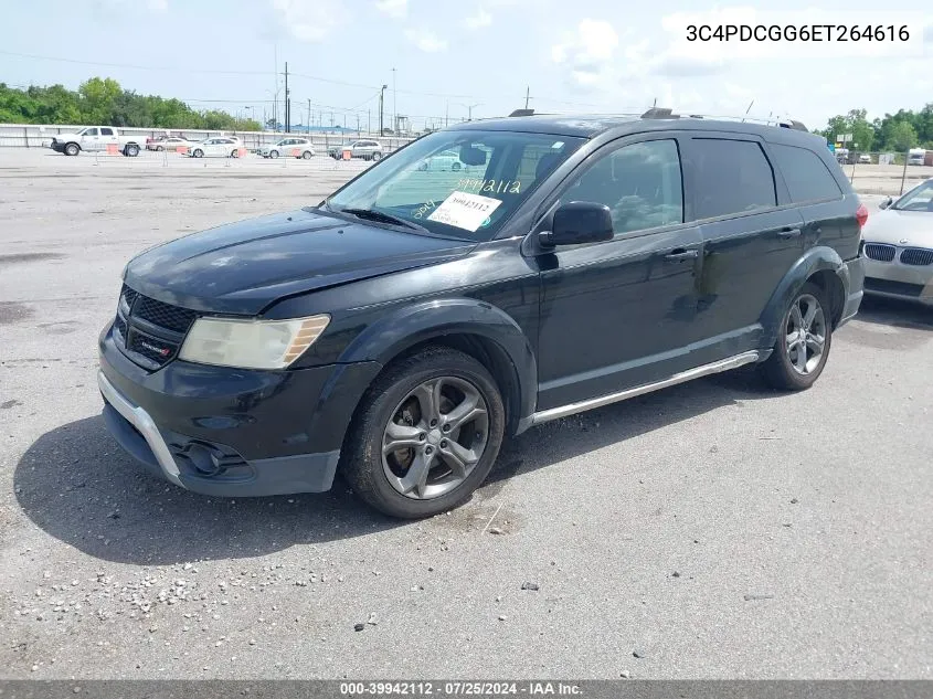 2014 Dodge Journey Crossroad VIN: 3C4PDCGG6ET264616 Lot: 39942112