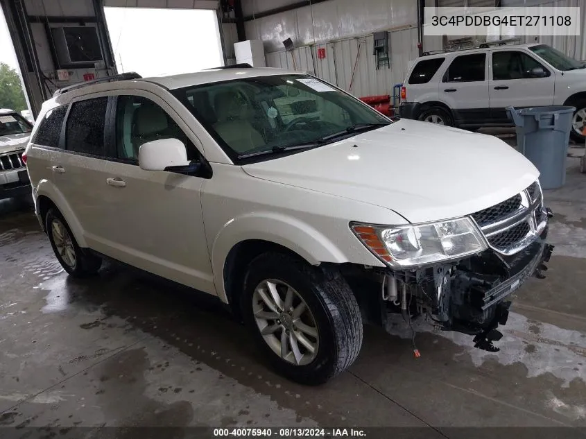 2014 Dodge Journey Sxt VIN: 3C4PDDBG4ET271108 Lot: 40075940