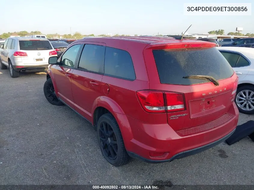 2014 Dodge Journey R/T VIN: 3C4PDDEG9ET300856 Lot: 40092802