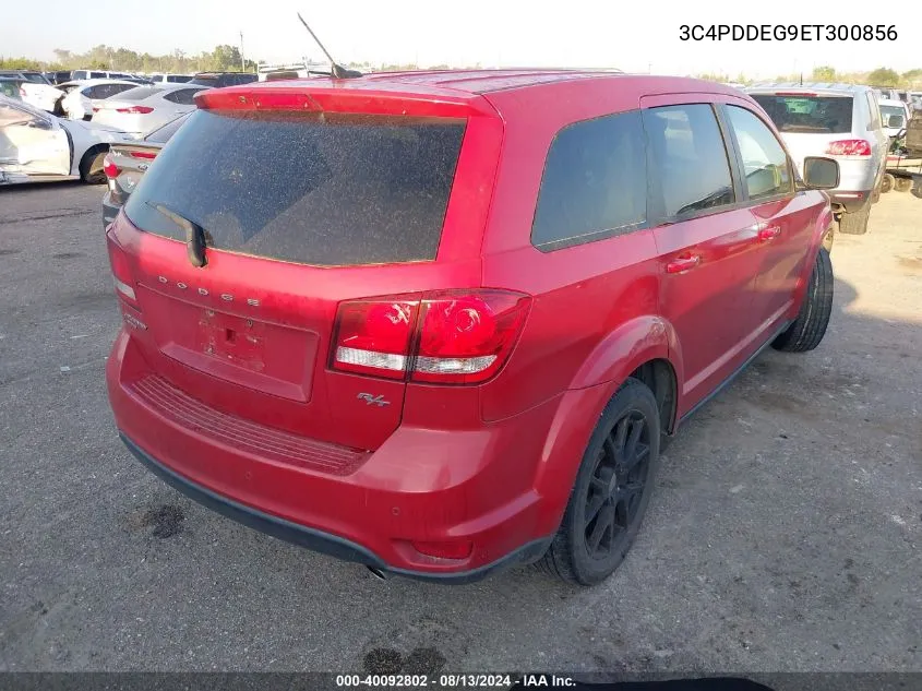 2014 Dodge Journey R/T VIN: 3C4PDDEG9ET300856 Lot: 40092802