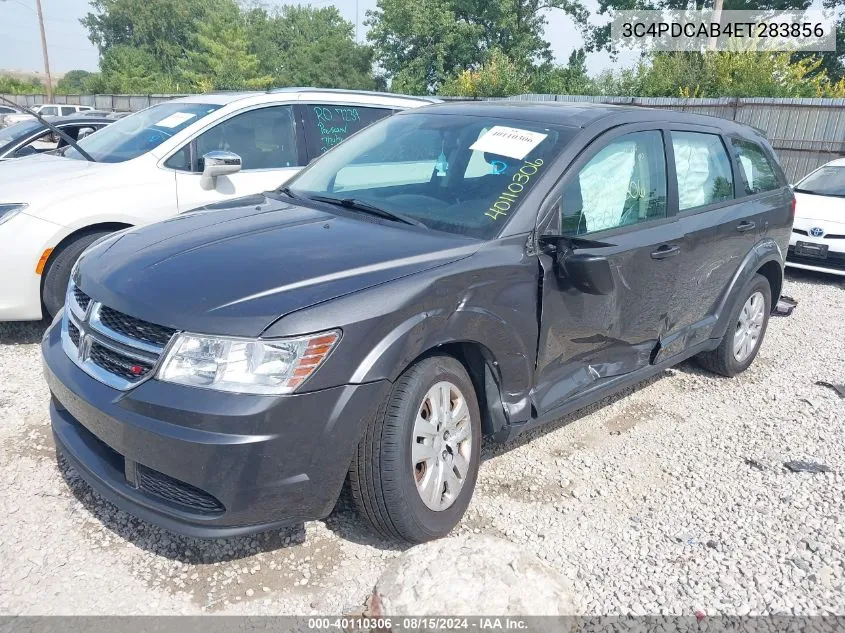 2014 Dodge Journey Se VIN: 3C4PDCAB4ET283856 Lot: 40110306