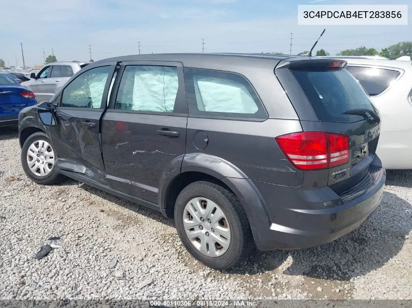 2014 Dodge Journey Se VIN: 3C4PDCAB4ET283856 Lot: 40110306