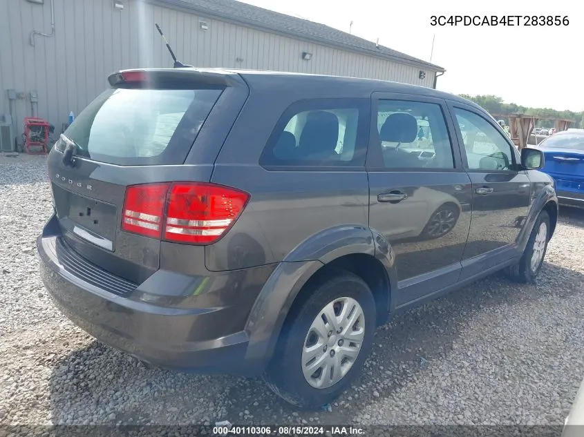 2014 Dodge Journey Se VIN: 3C4PDCAB4ET283856 Lot: 40110306