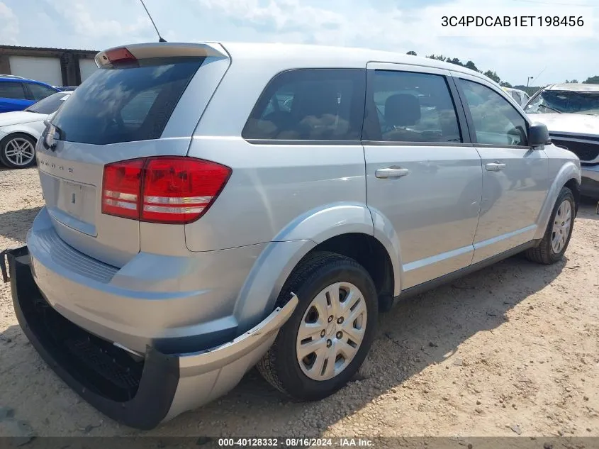 2014 Dodge Journey American Value Pkg VIN: 3C4PDCAB1ET198456 Lot: 40128332