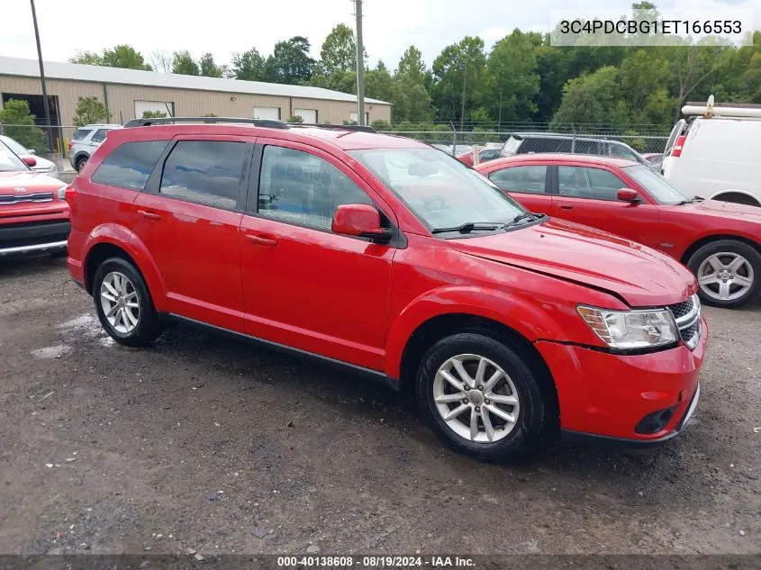 2014 Dodge Journey Sxt VIN: 3C4PDCBG1ET166553 Lot: 40138608