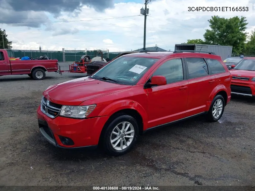 2014 Dodge Journey Sxt VIN: 3C4PDCBG1ET166553 Lot: 40138608