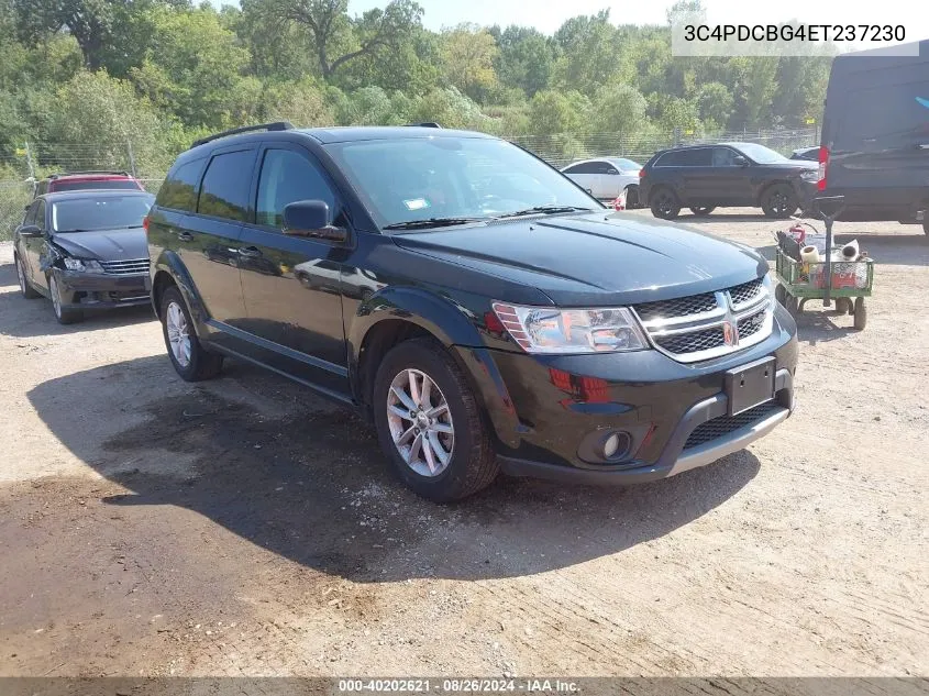 2014 Dodge Journey Sxt VIN: 3C4PDCBG4ET237230 Lot: 40202621