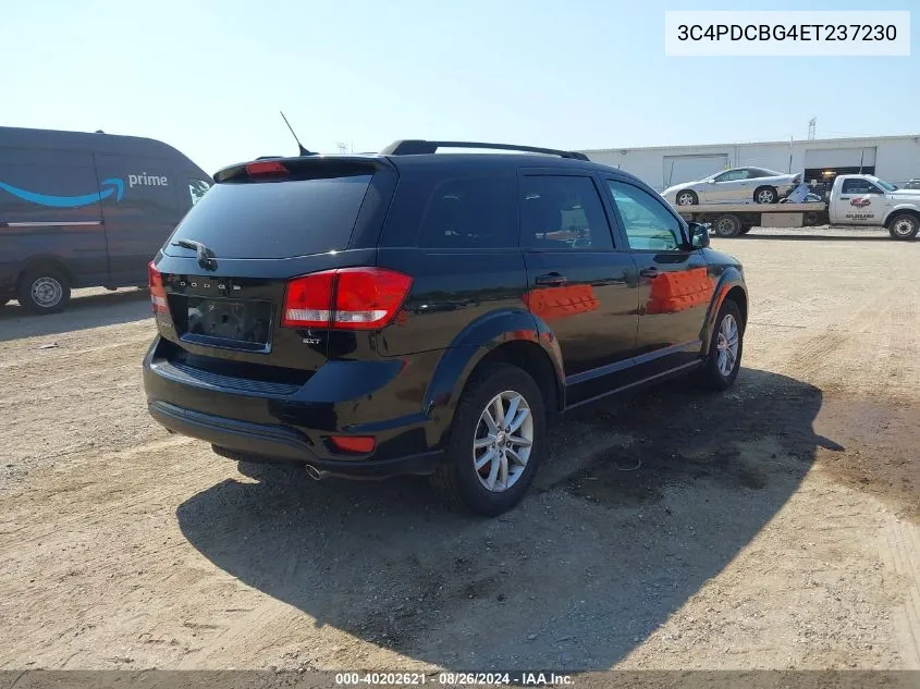 2014 Dodge Journey Sxt VIN: 3C4PDCBG4ET237230 Lot: 40202621