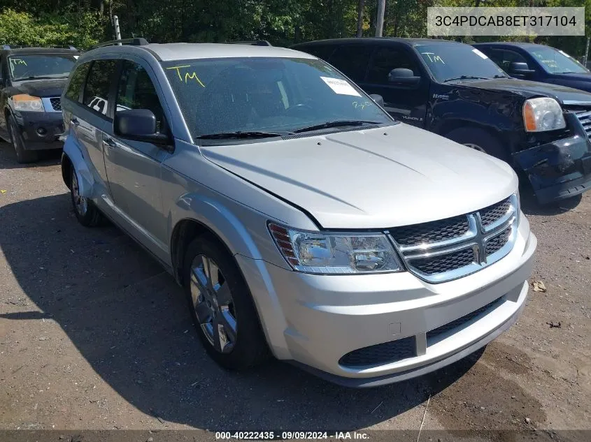 3C4PDCAB8ET317104 2014 Dodge Journey Se