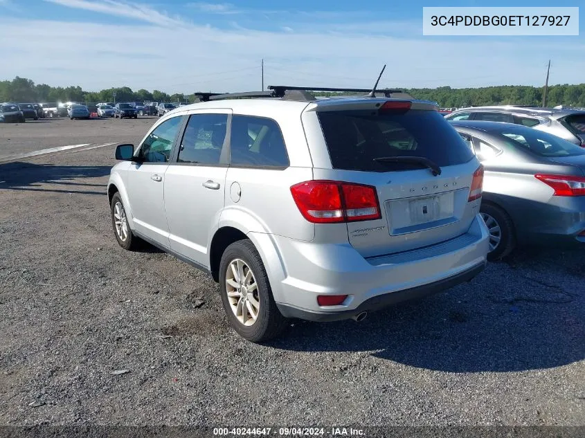 2014 Dodge Journey Sxt VIN: 3C4PDDBG0ET127927 Lot: 40244647