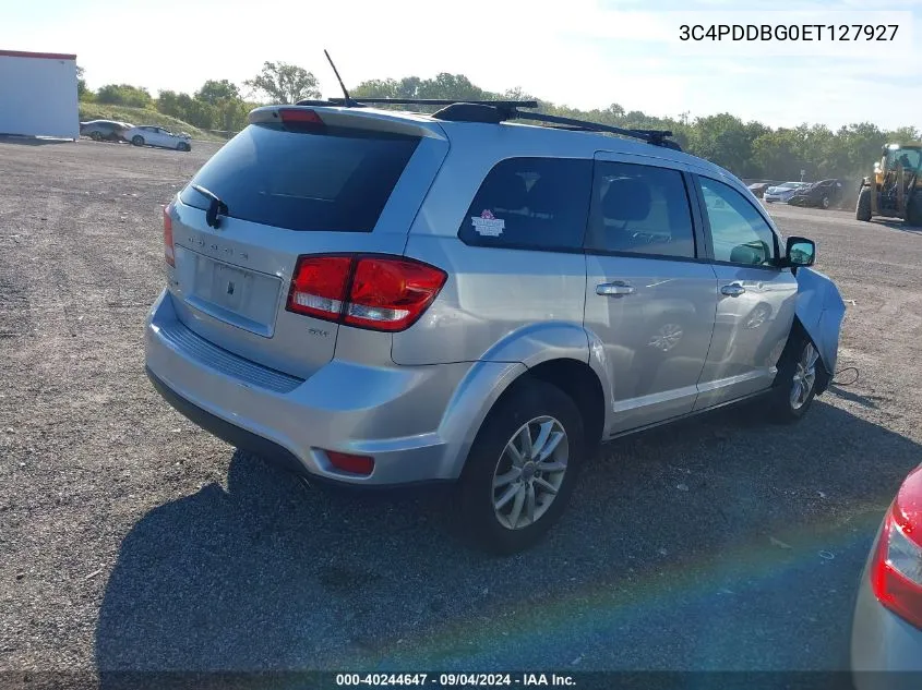 2014 Dodge Journey Sxt VIN: 3C4PDDBG0ET127927 Lot: 40244647