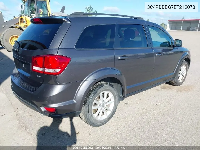 2014 Dodge Journey Sxt VIN: 3C4PDDBG7ET212070 Lot: 40256062