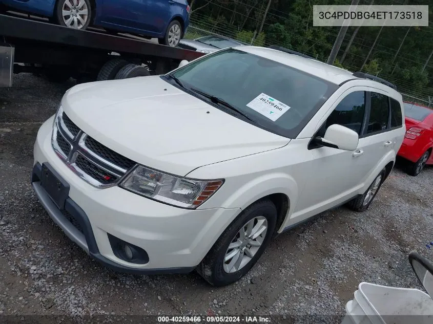 2014 Dodge Journey Sxt VIN: 3C4PDDBG4ET173518 Lot: 40259466