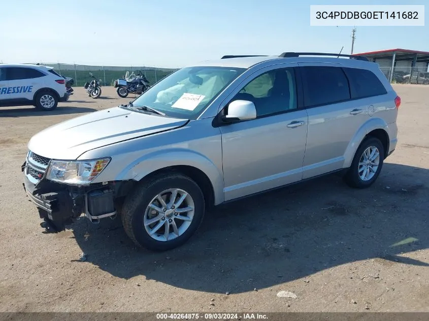 2014 Dodge Journey Sxt VIN: 3C4PDDBG0ET141682 Lot: 40264875