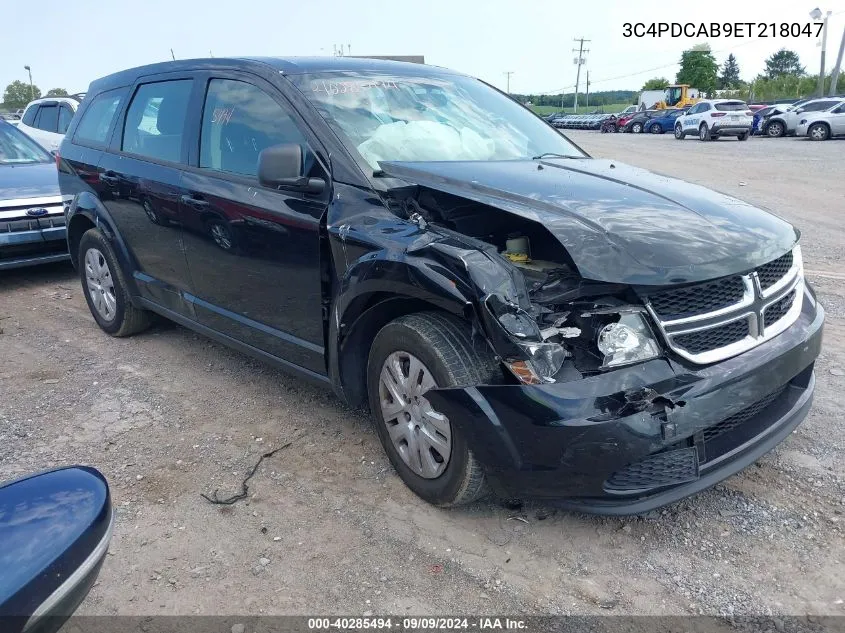 2014 Dodge Journey American Value Pkg VIN: 3C4PDCAB9ET218047 Lot: 40285494