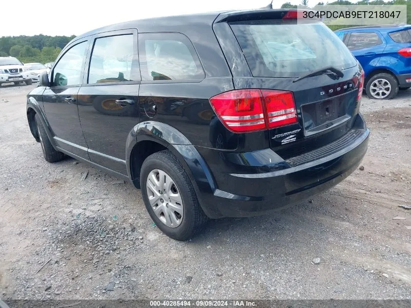 2014 Dodge Journey American Value Pkg VIN: 3C4PDCAB9ET218047 Lot: 40285494