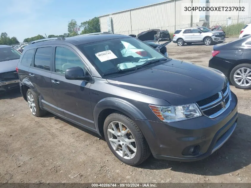 2014 Dodge Journey Limited VIN: 3C4PDDDGXET237932 Lot: 40286744