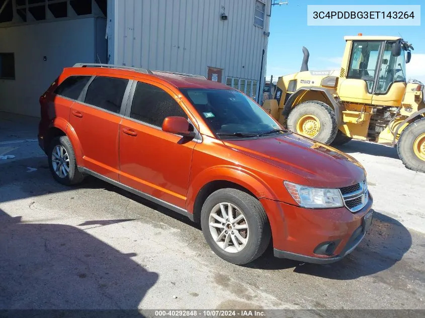 2014 Dodge Journey Sxt VIN: 3C4PDDBG3ET143264 Lot: 40292848