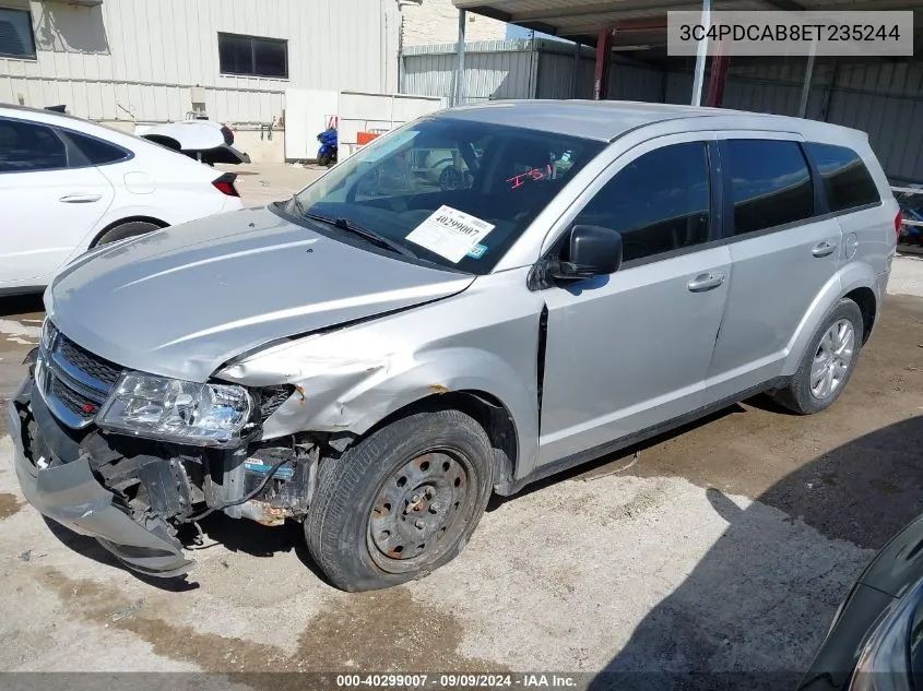 2014 Dodge Journey American Value Pkg VIN: 3C4PDCAB8ET235244 Lot: 40299007