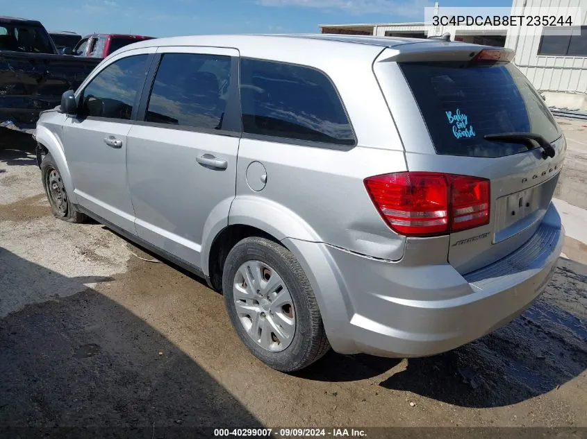 2014 Dodge Journey American Value Pkg VIN: 3C4PDCAB8ET235244 Lot: 40299007