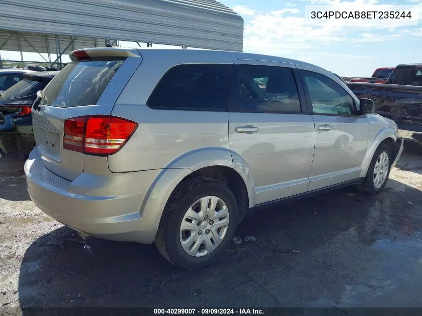 2014 Dodge Journey American Value Pkg VIN: 3C4PDCAB8ET235244 Lot: 40299007