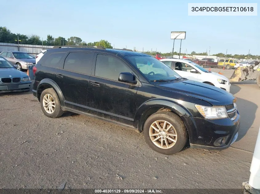 2014 Dodge Journey Sxt VIN: 3C4PDCBG5ET210618 Lot: 40301129