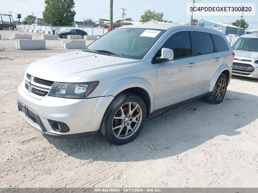 2014 Dodge Journey R/T VIN: 3C4PDDEGXET300820 Lot: 40319894