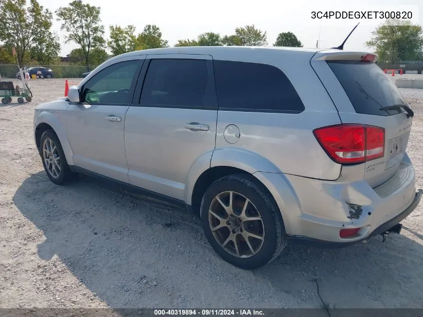 2014 Dodge Journey R/T VIN: 3C4PDDEGXET300820 Lot: 40319894