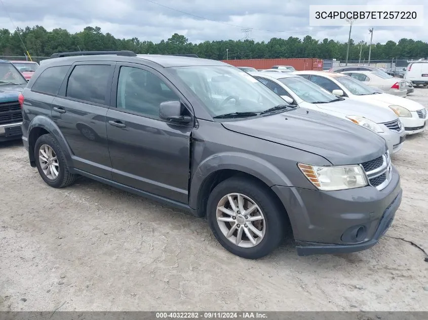 2014 Dodge Journey Sxt VIN: 3C4PDCBB7ET257220 Lot: 40322282