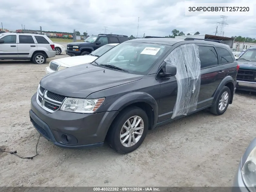 2014 Dodge Journey Sxt VIN: 3C4PDCBB7ET257220 Lot: 40322282