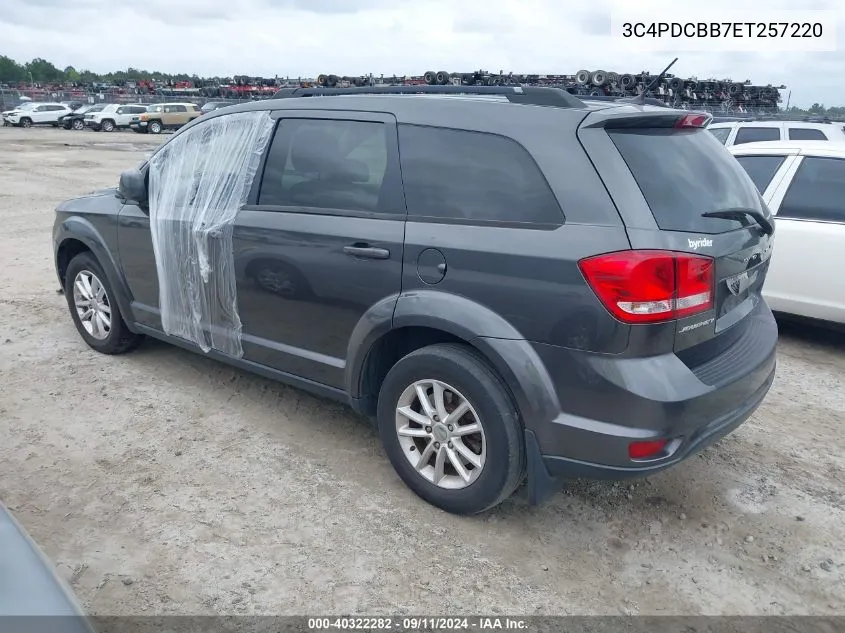 2014 Dodge Journey Sxt VIN: 3C4PDCBB7ET257220 Lot: 40322282