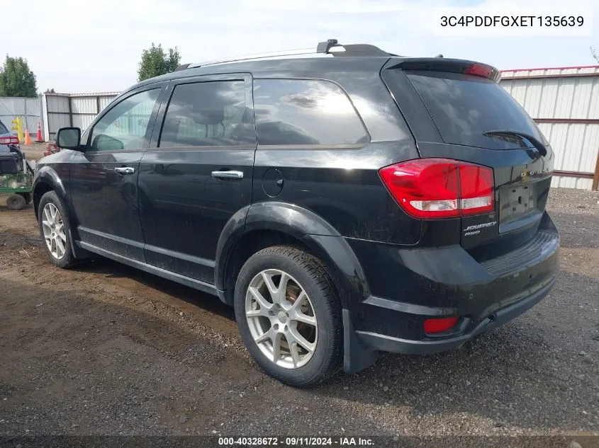 2014 Dodge Journey R/T VIN: 3C4PDDFGXET135639 Lot: 40328672