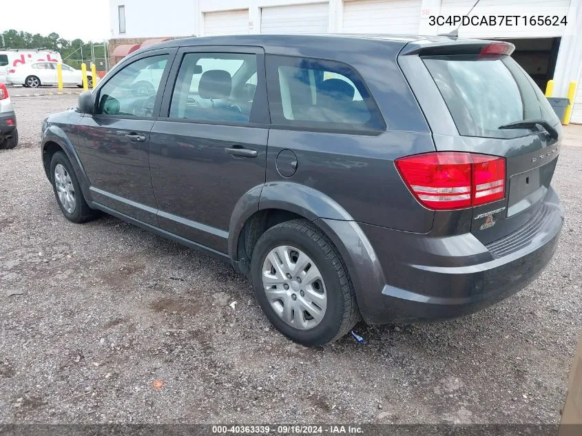 2014 Dodge Journey American Value Pkg VIN: 3C4PDCAB7ET165624 Lot: 40363339