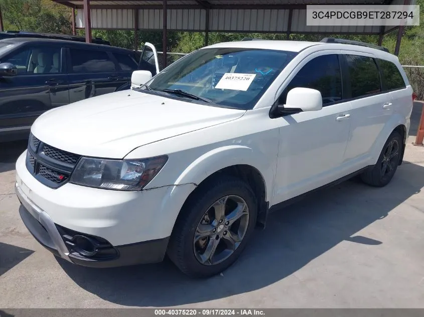 2014 Dodge Journey Crossroad VIN: 3C4PDCGB9ET287294 Lot: 40375220