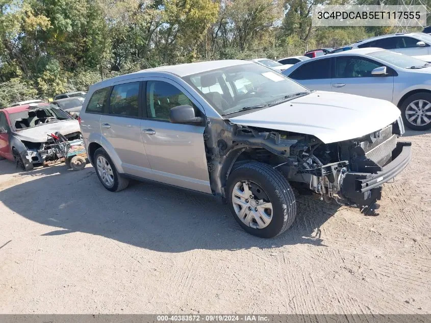 2014 Dodge Journey American Value Pkg VIN: 3C4PDCAB5ET117555 Lot: 40383572