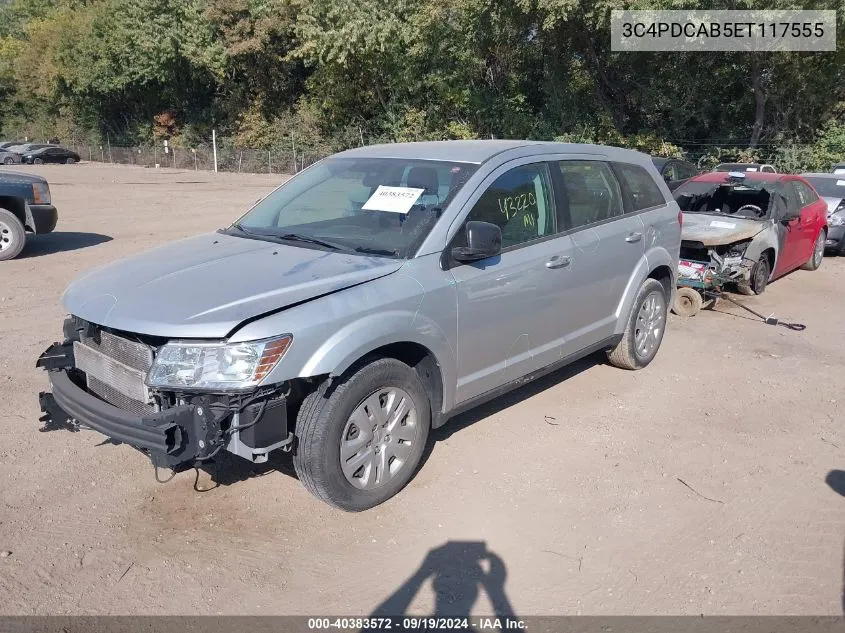 2014 Dodge Journey American Value Pkg VIN: 3C4PDCAB5ET117555 Lot: 40383572